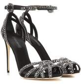 Dolce & Gabbana Embellished satin sandals