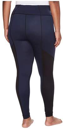 Spanx Plus Size Active Crop Pants (Lapis Night) Women's Workout