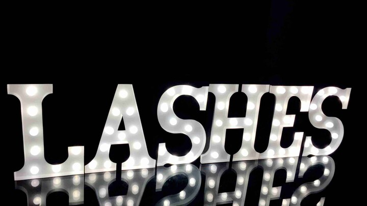 Etsy Vintage Lashes Light Up Metal Letters Wedding Decor