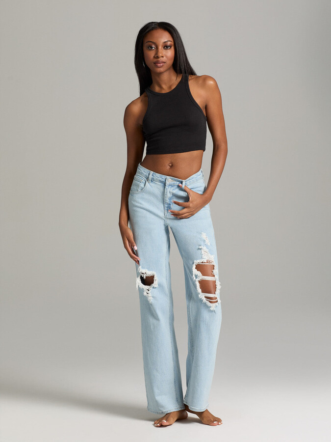 Gabrielle Union Wide Leg Jeans - ShopStyle