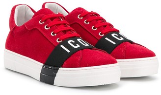 DSQUARED2 Icon print low top sneakers
