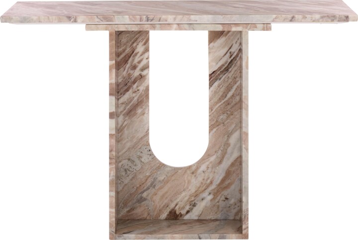 Safavieh Couture Collection - Tobilyn White & Brown Marble Console Table