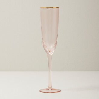 Oui Swirl Champagne Flute, Pink - ShopStyle Wine Glasses