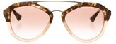 Thumbnail for your product : Prada Two-Tone Oversize Sunglasses