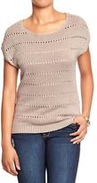Thumbnail for your product : Old Navy Women's Short-Sleeved Pointelle Sweaters