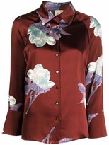 Thumbnail for your product : L'Autre Chose Floral-Print Silk Shirt