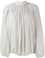 Thumbnail for your product : Indress High-Neck Pleated Blouse