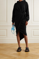 Thumbnail for your product : Balenciaga Hooded Asymmetric Cotton-jersey Wrap Dress