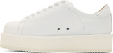 Thumbnail for your product : Damir Doma Optic White Leather Fimis Platform Sneakers