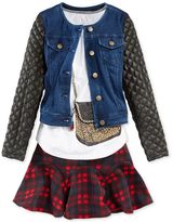 Thumbnail for your product : Jessica Simpson Girls' Charly Faux Leather Jacket