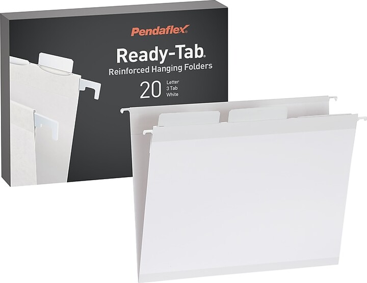 Pendaflex® Standard Reinforced Hanging File Folder, 6-Tab, Letter, White, 20/Box (1006985)