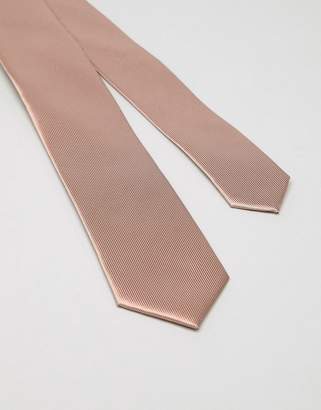 Gianni Feraud Plain Dusty Pink Tie