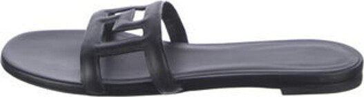 Versace Vintage Slides Black Leather Crossover Straps Unfortunately, due to restrictions, this item may not be eligible for shipping in all areas.