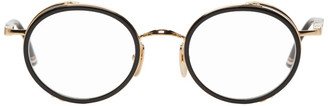 Thom Browne Black and Gold TB-813 Glasses