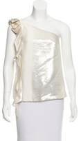 Thumbnail for your product : Trina Turk One-Shoulder Silk Top w/ Tags