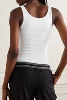 Thumbnail for your product : James Perse The Daily Ribbed Stretch-cotton Tank - White