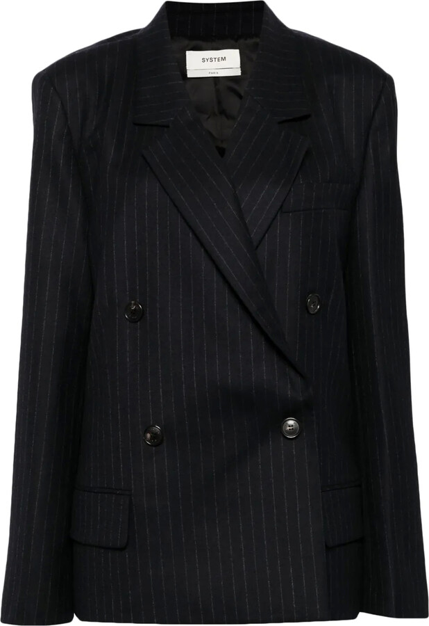 System Classic Stripe Blazer
