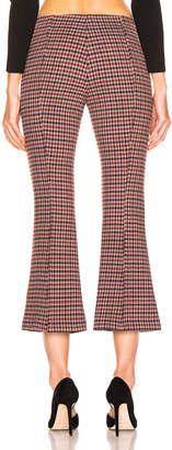 Smythe Pull On Cropped Kick Pant in Sherlock Check | FWRD