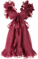 Thumbnail for your product : Zimmermann Ruffled Cut-Out Dress