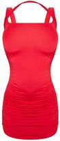 Thumbnail for your product : PrettyLittleThing Red Multi Strap Sleeveless Ruched Bodycon Dress