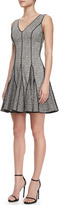 Thumbnail for your product : Halston Outlined Printed Flare Dress