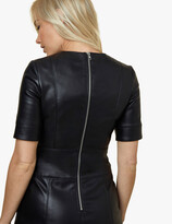 Thumbnail for your product : Marks and Spencer Faux Leather Knee Length Shift Dress