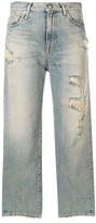 Thumbnail for your product : R 13 Cheryl ripped cropped jeans