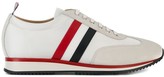 Thumbnail for your product : Thom Browne Running Shoe With Red, White And Blue Stripe In Suede & Cotton Blend Tech