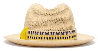Borsalino Woven-straw Panama Hat - Mens - Beige