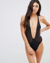 Thumbnail for your product : Motel Mesh Star Plunge Suit