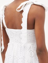 Thumbnail for your product : LoveShackFancy Antonella Broderie-anglaise Cotton Sun Dress - White