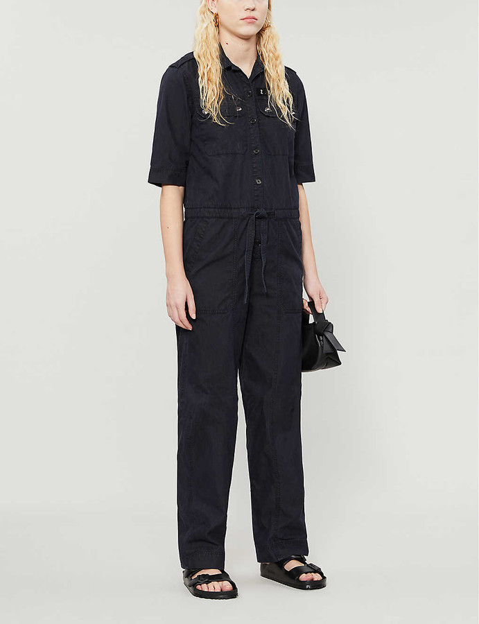 Zadig & Voltaire Catsy relaxed-fit cotton-blend jumpsuit - ShopStyle