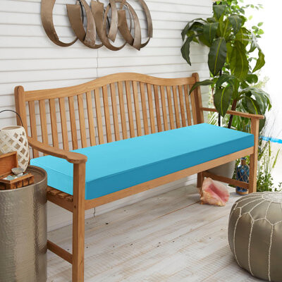 Outdoor Bench Cushion: Waterproof And Fade Resistant Patio Furniture Cushions - Non-Slip Bench Pad Cushion With Removable Cover For Garden Swing Porch