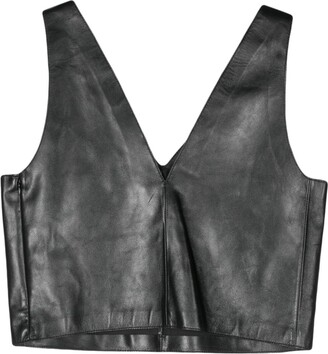 Faux Leather Tank Tops for Women for sale