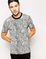 Thumbnail for your product : Selected Daniel Van Der Noon All Over Print T-Shirt