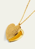 Thumbnail for your product : Ben-Amun 24k Gold Electroplate Chain Necklace with Heart Locket Pendant