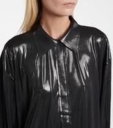 Thumbnail for your product : Norma Kamali BF NK stretch-lame shirt