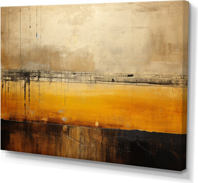 17 Stories Golden Sunset Cottage Countryside Landscape I - Print