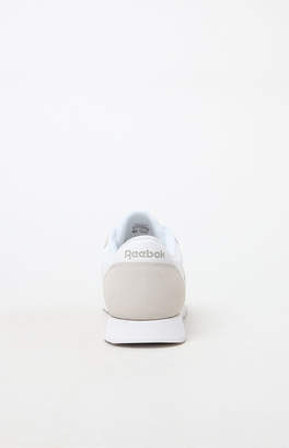 Reebok Classic White and Grey Leather & Nylon Shoes