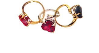 Bijules Heart Cocktail Ring
