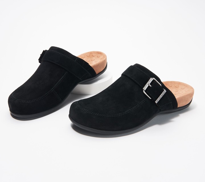 vionic suede mules