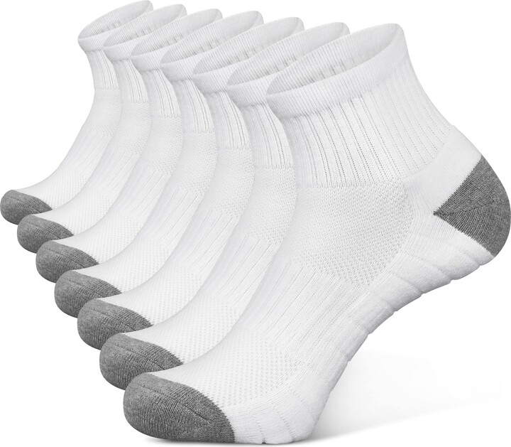 Closemate [7 Pairs Athletic Ankle Trainer Socks Men Women Ladies with Thick  Cushioned Sole - ShopStyle