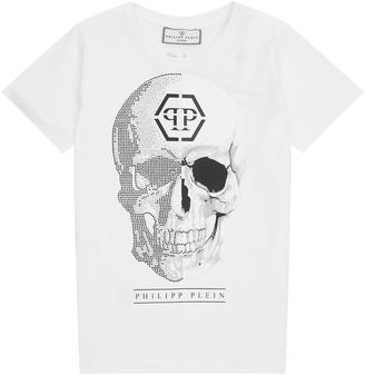 Philipp Plein Diamanté Skull T-Shirt