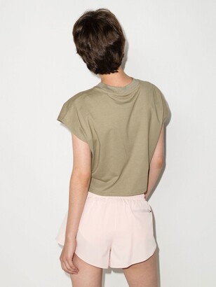 P.E Nation Green Direction Cropped T-Shirt