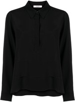 Thumbnail for your product : Dorothee Schumacher Tiered-Hem Silk Blouse
