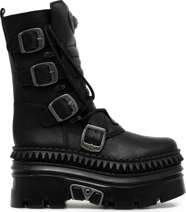 New Rock Buckle Platform Boots