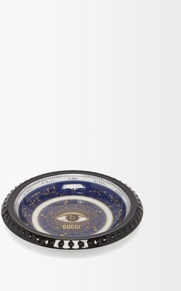 Gucci Star Eye Round Porcelain Tray - Black Multi