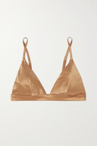 Thumbnail for your product : I.D. Sarrieri Lombard Street Silk-blend Satin Soft-cup Triangle Bra