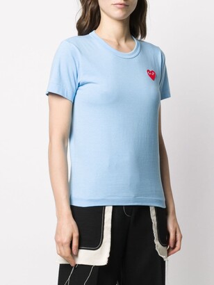 Comme des Garçons PLAY heart logo embroidered T-shirt
