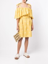 Thumbnail for your product : Erdem Lyra off-shoulder embroidered dress